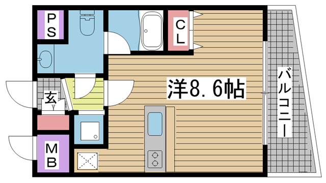 神戸市中央区元町通の賃貸物件間取画像