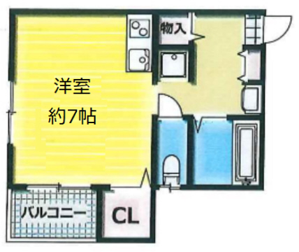 神戸市東灘区魚崎南町の賃貸物件間取画像