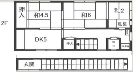 神戸市中央区上筒井通の賃貸物件間取画像