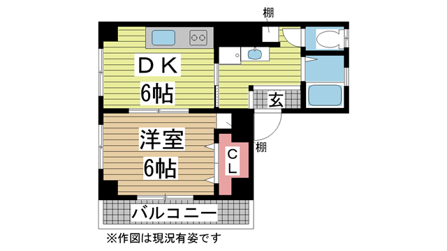 神戸市東灘区御影石町の賃貸物件間取画像