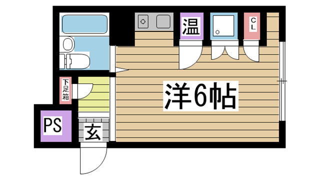 神戸市中央区二宮町の賃貸物件間取画像