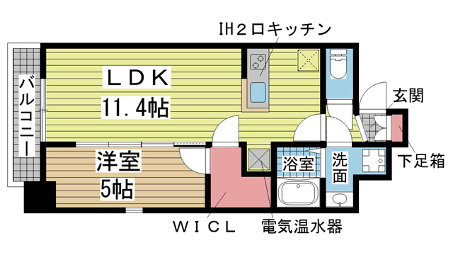 神戸市中央区元町通の賃貸物件間取画像