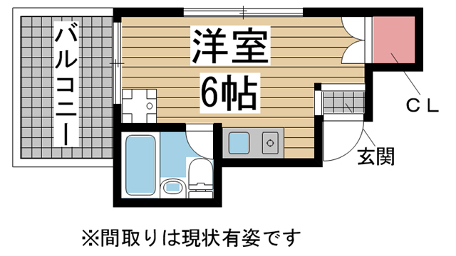 神戸市中央区生田町の賃貸物件間取画像