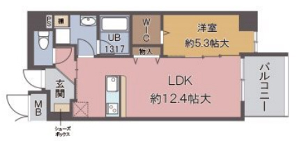 神戸市東灘区森南町の賃貸物件間取画像