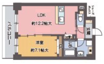 神戸市東灘区本庄町の賃貸物件間取画像