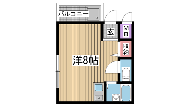 神戸市灘区稗原町の賃貸物件間取画像