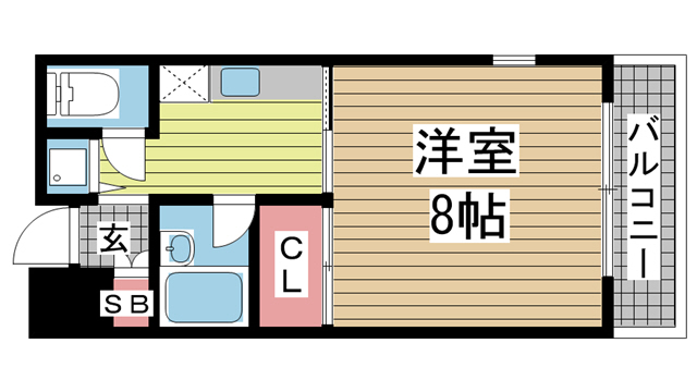 神戸市中央区八雲通の賃貸物件間取画像
