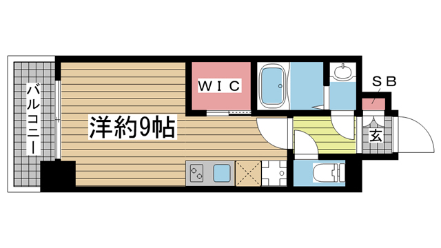 神戸市中央区花隈町の賃貸物件間取画像