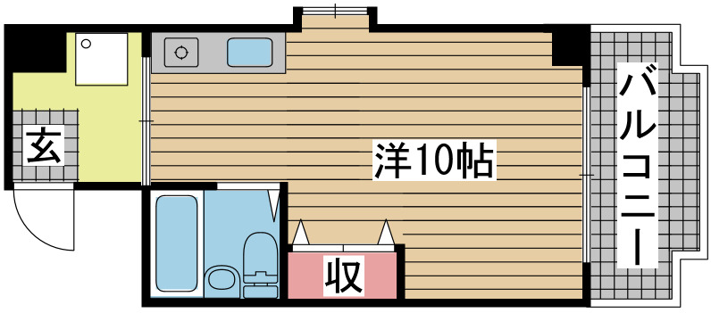神戸市中央区中山手通の賃貸物件間取画像