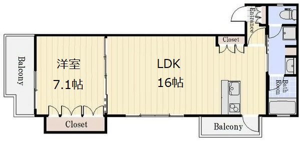 グリンパルク六甲道 101|神戸市灘区大和町(JR東海道本線(近畿)六甲道駅)のマンション間取 グリンパルク六甲道 101|神戸市灘区大和町(JR東海道本線(近畿)六甲道駅)のマンション間取