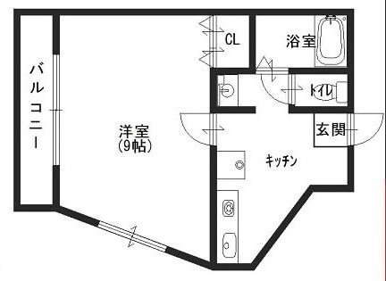 神戸市中央区生田町の賃貸物件間取画像