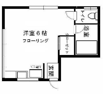 神戸市中央区琴ノ緒町の賃貸物件間取画像