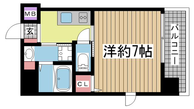神戸市灘区原田通の賃貸物件間取画像