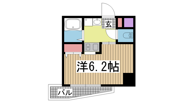神戸市中央区下山手通の賃貸物件間取画像