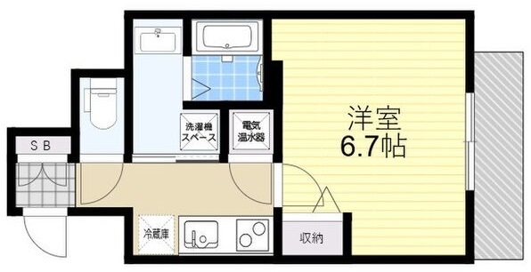 神戸市中央区北長狭通の賃貸物件間取画像