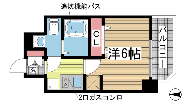 神戸市兵庫区湊町の賃貸物件間取画像