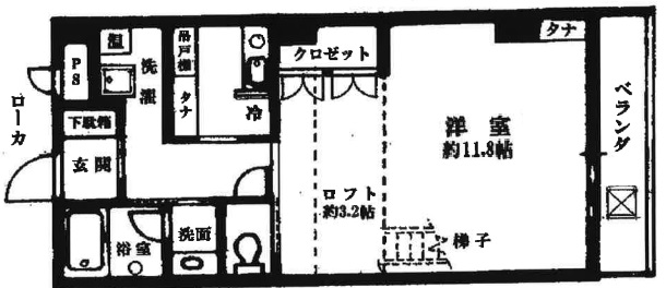 神戸市灘区城内通の賃貸物件間取画像