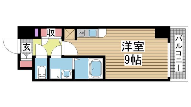 神戸市中央区海岸通の賃貸物件間取画像