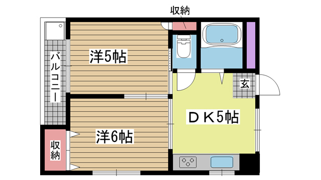 神戸市灘区灘北通の賃貸物件間取画像