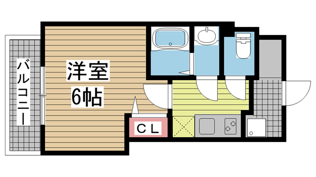 神戸市中央区相生町の賃貸物件間取画像