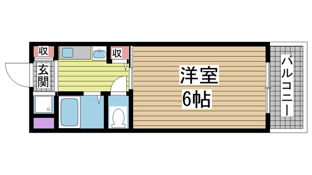 神戸市灘区原田通の賃貸物件間取画像