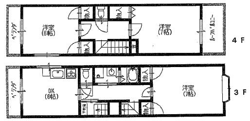 神戸市須磨区大田町の賃貸物件間取画像