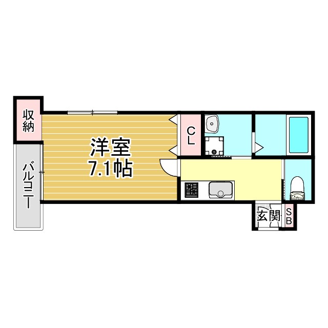 神戸市灘区篠原北町の賃貸物件間取画像