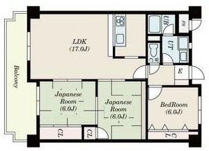 エスペランサ甲南 304|神戸市東灘区本山中町(JR東海道本線(近畿)甲南山手駅)のマンション間取 エスペランサ甲南 304|神戸市東灘区本山中町(JR東海道本線(近畿)甲南山手駅)のマンション間取