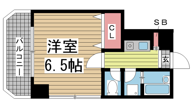 神戸市中央区二宮町の賃貸物件間取画像