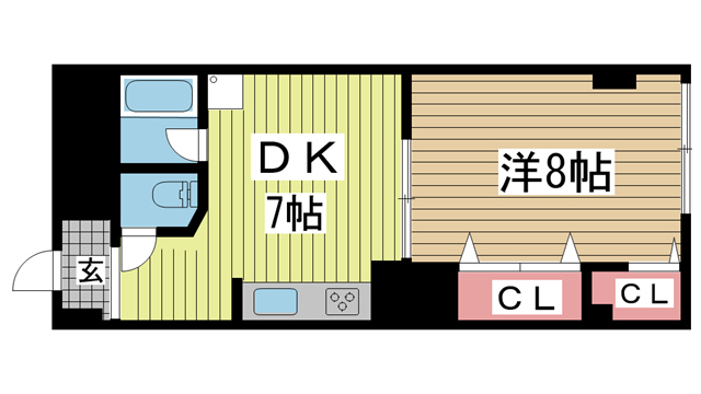 神戸市中央区加納町の賃貸物件間取画像