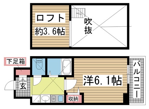 神戸市中央区下山手通の賃貸物件間取画像