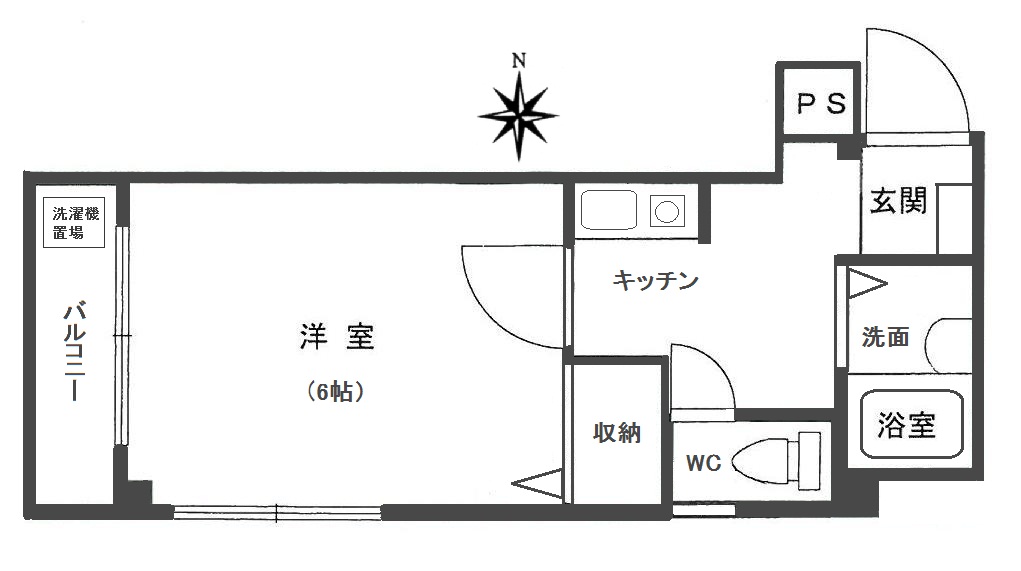 神戸市東灘区魚崎中町の賃貸物件間取画像