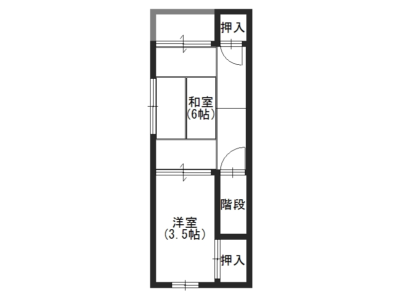 神戸市長田区駒ケ林町の賃貸物件間取画像