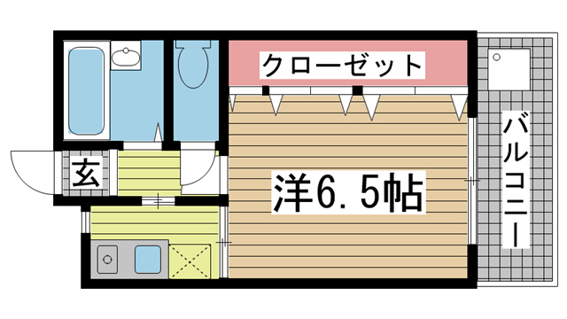 神戸市中央区山本通の賃貸物件間取画像