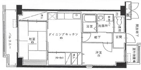神戸市兵庫区笠松通の賃貸物件間取画像