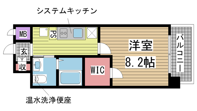 神戸市中央区元町通の賃貸物件間取画像