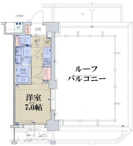 神戸市中央区東雲通の賃貸物件間取画像