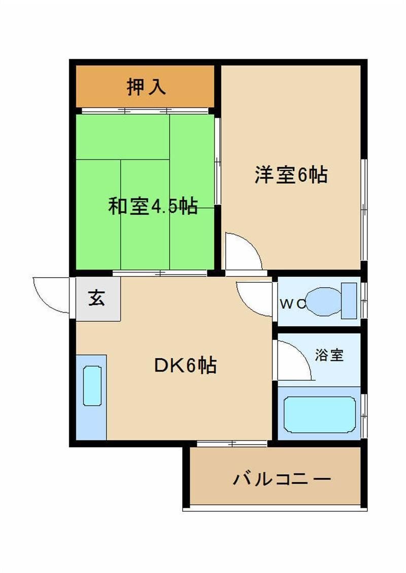 神戸市中央区宮本通の賃貸物件間取画像