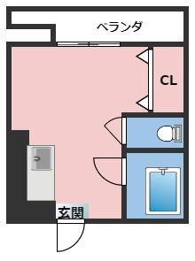 神戸市中央区中山手通の賃貸物件間取画像