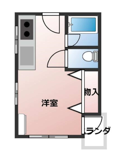 神戸市中央区中山手通の賃貸物件間取画像