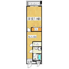 神戸市垂水区城が山の賃貸物件間取画像