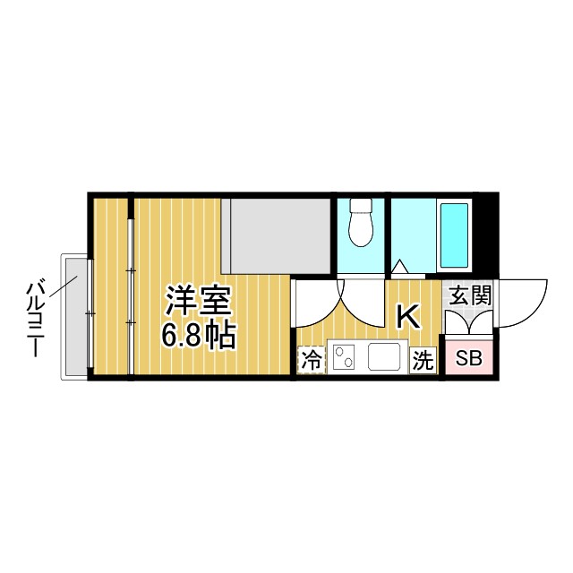 神戸市長田区重池町の賃貸物件間取画像