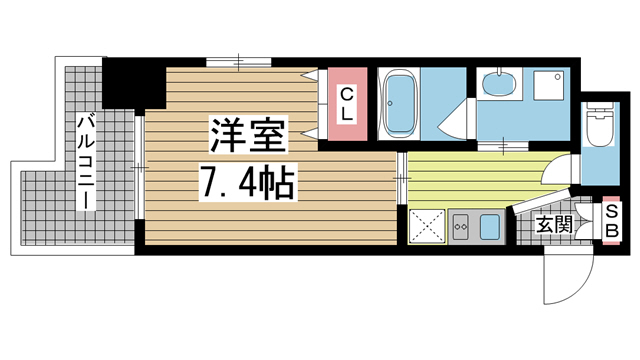 神戸市中央区元町通の賃貸物件間取画像
