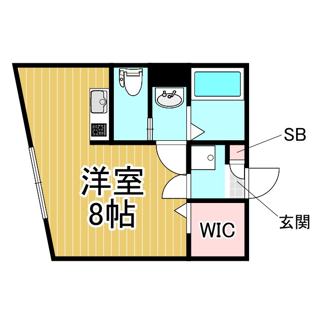 神戸市兵庫区会下山町の賃貸物件間取画像