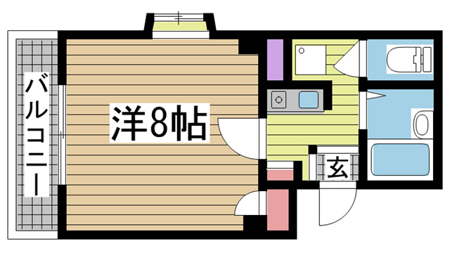 神戸市中央区山本通の賃貸物件間取画像
