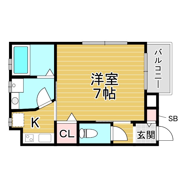 神戸市長田区日吉町の賃貸物件間取画像