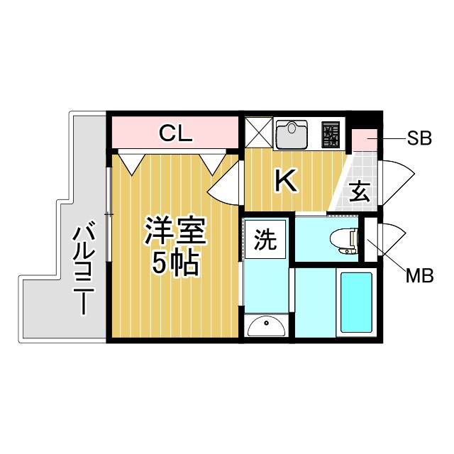 神戸市東灘区青木の賃貸物件間取画像