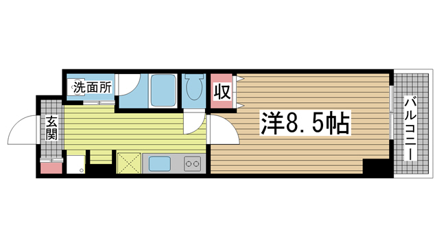 神戸市中央区元町通の賃貸物件間取画像