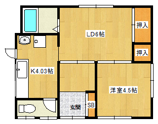 神戸市北区鈴蘭台西町の賃貸物件間取画像