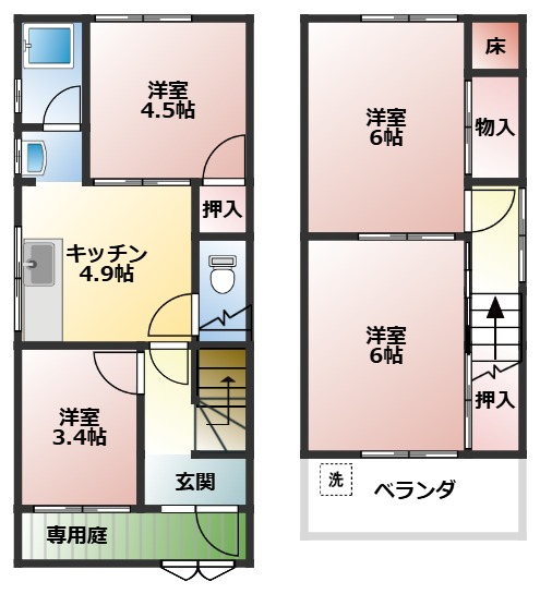 神戸市須磨区妙法寺の賃貸物件外観写真